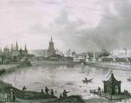 Jacottet Louis Julienn View of Kazan from the South - Hermitage